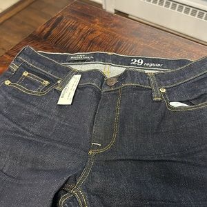 Never worn w/tags still on.  Woman's 29 regular.  Matchstick style J.Crew